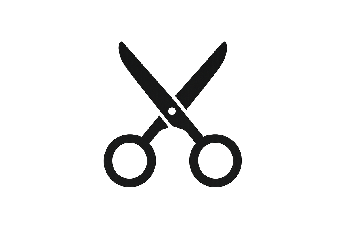 generate simple one scissor icon