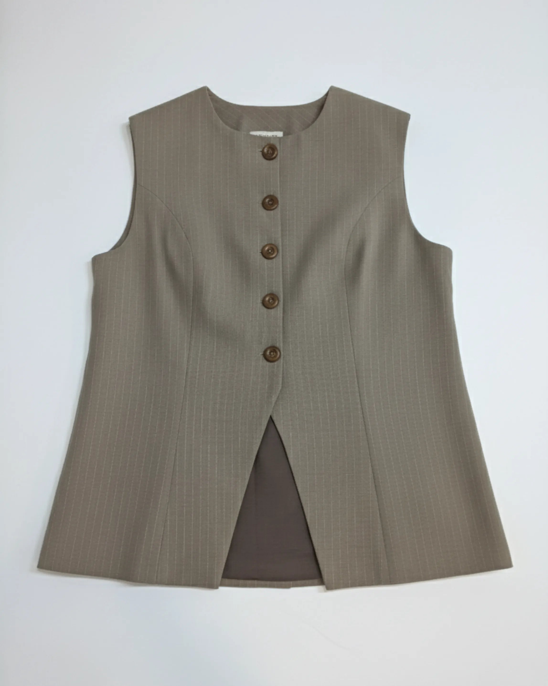 Tailored Pants and Vest set in Brown Pinstripes