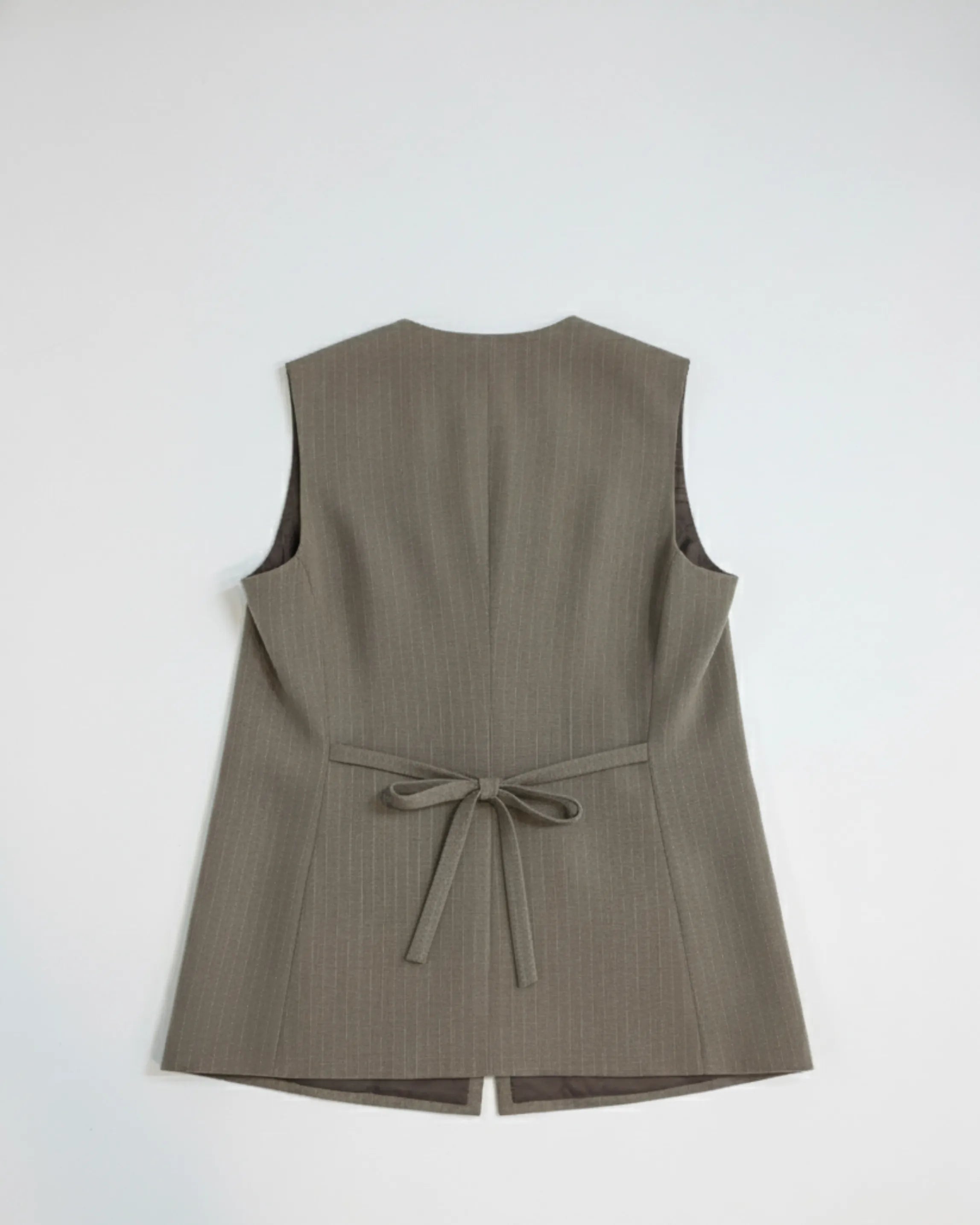 Tailored Pants and Vest set in Brown Pinstripes