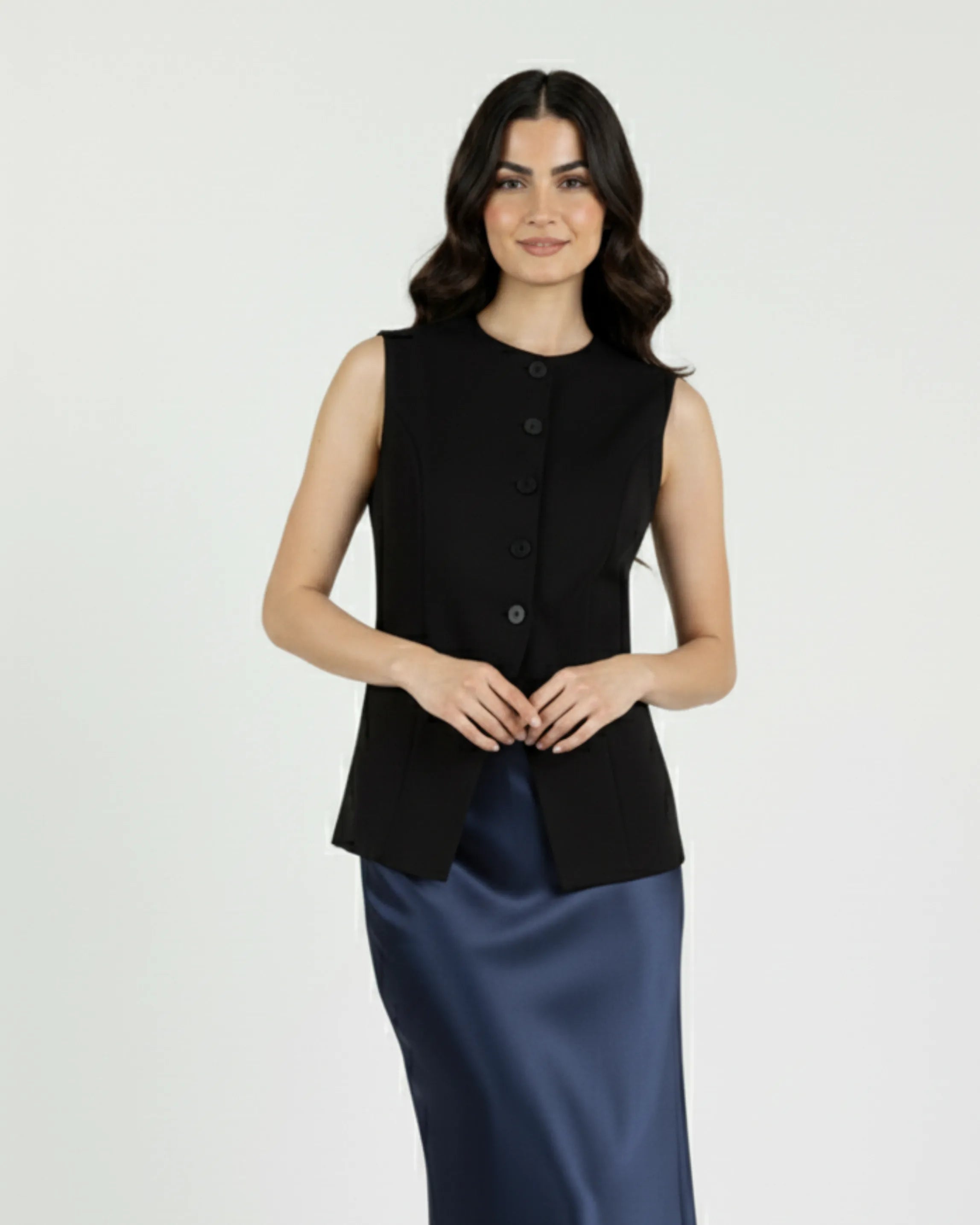 Fit and Flare Midi Skirt
