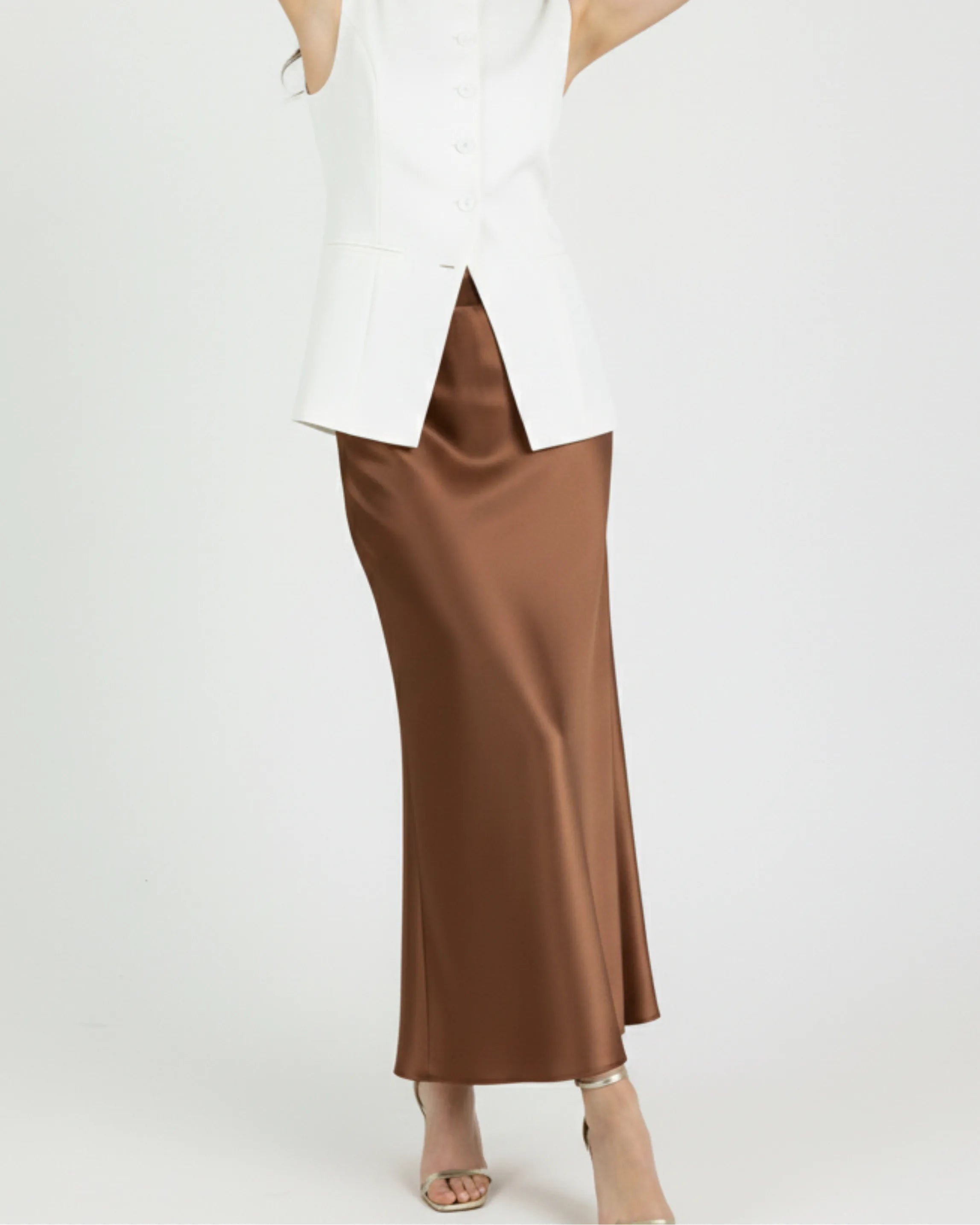 Fit and Flare Midi Skirt