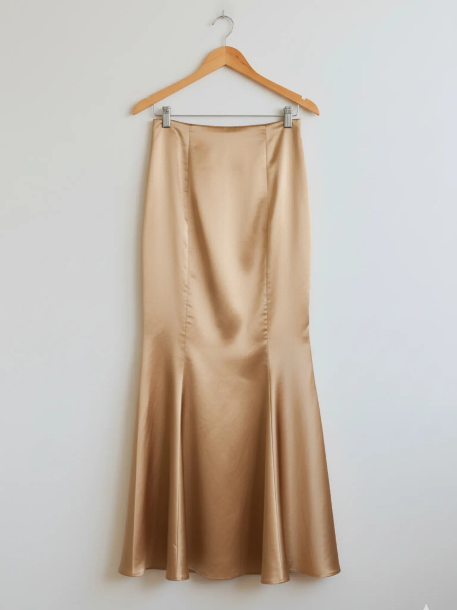Fit and Flare Premium Silk Full Length Skirt in assorted colors