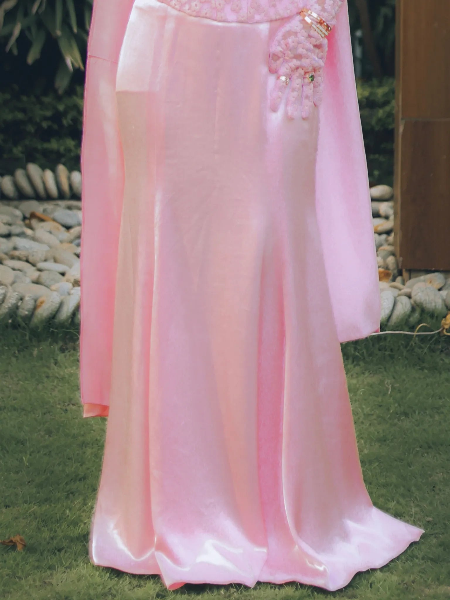 Fit and Flare Premium Silk Full Length Skirt in assorted colors